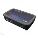 SEDNA - 4 Port USB 3.0 Hub with AC/DC Adapter ( SE-USB3-HUB-304A) - Grey