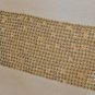 Champagne Beige Table Runner with copper color sequence and beads