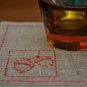 Linen Bar Napkins with Sashiko Embroidery