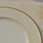 Ivory white 4 placemats with sashiko embroidery in yellow