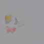 White placemats butterfly Embroidered holiday table mats Cloth place mats
