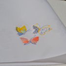 White placemats butterfly Embroidered holiday table mats Cloth place mats