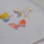 White placemats butterfly Embroidered holiday table mats Cloth place mats