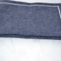 Pearl string Embroidered Navy Blue Linen Blend Placemats- Set of 4