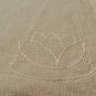 Linen Blend Placemats with Sashiko Embroidery - Handmade Beige Cloth Placemats - Set of 4