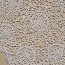 White Placemats in Crochet - Handmade Large Crochet Place Mats-