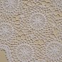 White Placemats in Crochet - Handmade Large Crochet Place Mats-