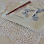 White Placemats in Crochet - Handmade Large Crochet Place Mats-