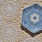White Placemats in Crochet - Handmade Large Crochet Place Mats-