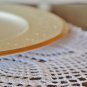 Round White Crochet Placemats - Handmade Crochet placemats