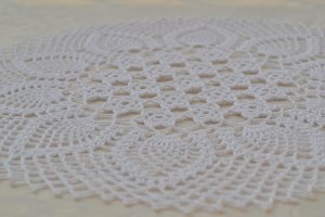 Round White Crochet Placemats - Handmade Crochet placemats