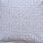 White cushion cover Throw pillow cover in applique Cotton cushion cover