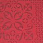 Red Bedspread with Applique bedcover coverlet cotton blanket throw