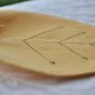 Yellow Leaf Coasters with beads - Handmade Beverage Coasters - Set of 4 Drink Coasters