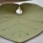 Green Leaf Coasters with beads - Drink Coasters - Beverage Coasters - Set of 4