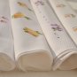 White kitchen cloth towels with hand embroidery set of 4