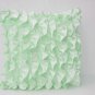 Mint Green Satin with Ruffles- Decorative cushion cover - Ruffle throw pillow - Ruffle throw cushion
