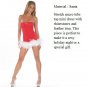 Christmas Costume Feathers Tube Sexy Mini Dress