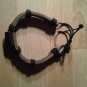Adjustable leather bracelet