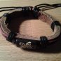 Adjustable leather bracelet