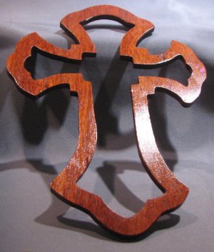 Medallion Cross - Padauk