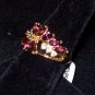 Amethyst & CZ Diamond Ring ~ Size 10