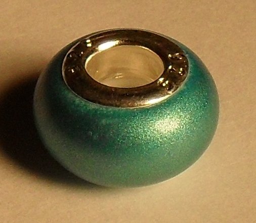 Blue Metallic Story Bead