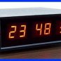 CK-1 LED Six Digit Clock with Seconds 12 / 24 Hour Clock