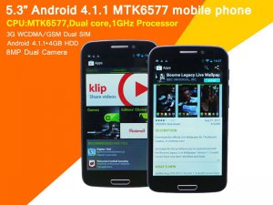 5.3" I9300+  Android 4.1.1 4GB 3G Dual Sim Mobile Phone