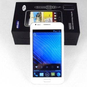 WHITE Unbranded Note N8000 "Phablet" 5" Dual Sim Android Phone