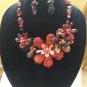 Beauty Chunky Necklace in Vibrant Red Tones