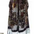 silk velvet shawl