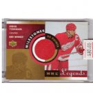 Steve Yzerman 2000-01 UD Milestones NHL Legends Jersey #M-SY Red Wings
