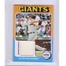 Buster Posey  2011 Topps Jersey 75 Mini Relic #BP Giants