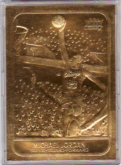 Michael Jordan 23KT Gold Card 1997 Fleer Bulls