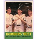 1963 Topps #173 Bomber's Best  Tom Tresh/Mickey Mantle/Bobby Richardson  Yankees