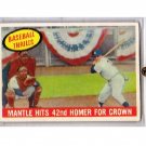 1959 Topps #461 - Mickey Mantle BT/42nd Homer