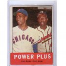 Ernie Banks & Hank Aaron 1963 Topps #242 Power Plus  Braves, Cubs