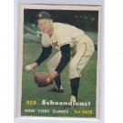 Red Schoendienst HOF 1957 Topps #154   Giants, Cardinals