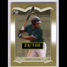 #/100 Delmon Young 2003 Donruss Classics Timeless Tributes RC #211  Tigers, Rays