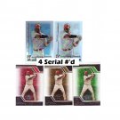 Ryan Howard 5 card lot.  Topps Triple Threads & Tribute Phillies 4 Serial #'d