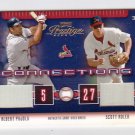 Albert Pujols Scott Rolen 2002 Playoff Prestige Connections Bases #C-59 Cardinals Angels #/400