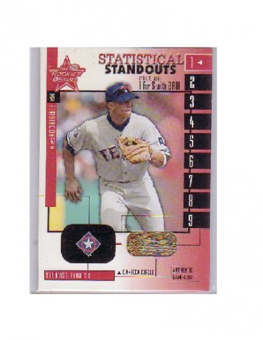Alex Rodriguez 2001 Leaf R&S Statistical Standouts Authentic Bat #SS-10 Yankees Rangers
