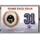 Greg Maddux 2003 Upper Deck Game Face Gear Jersey #GM2 Braves Dodgers