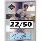 Travis Hafner 2005 Leaf Limited Monikers Bronze Autograph #86 Yankees, Indians #22/50
