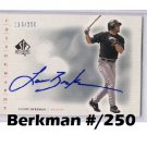 Lance Berkman 2001 SP Authentic Chirography Update Autograph #SP-LB Rangers Cardinals