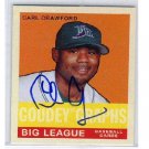 Carl Crawford  2007 Upper Deck Goudey Graphs #GG-CC Autograph Dodgers