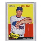 Chris Davis RC 2008 Topps Heritage Rookie Performers #RP6 Orioles, Rangers RC