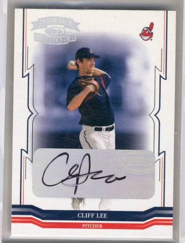 Cliff Lee #/50 Auto 2005 Throwback Threads Autograph #94 Phillies