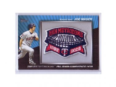 Joe Mauer 2010 Topps Commemorative Patch Metrodome's Final Season #MCP-47 Twins
